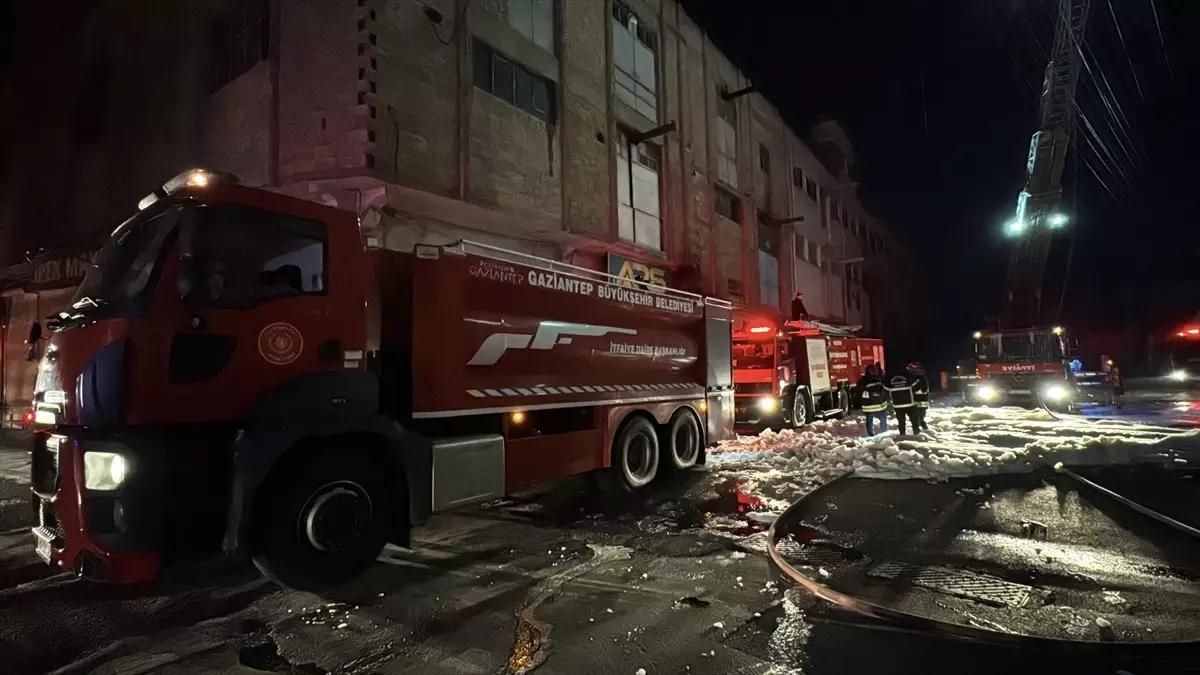 Gaziantep’te İmalathanede Yangın